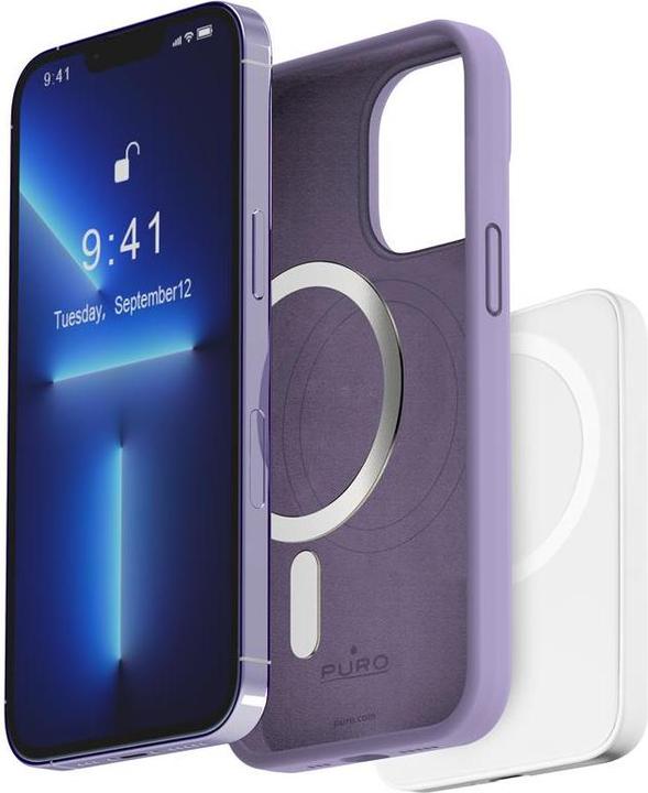 Immagine prodotto Puro ICON MAG - Custodia iPhone 14 Pro MagSafe (Tech Lavender) (Apple iPhone 14 Pro)