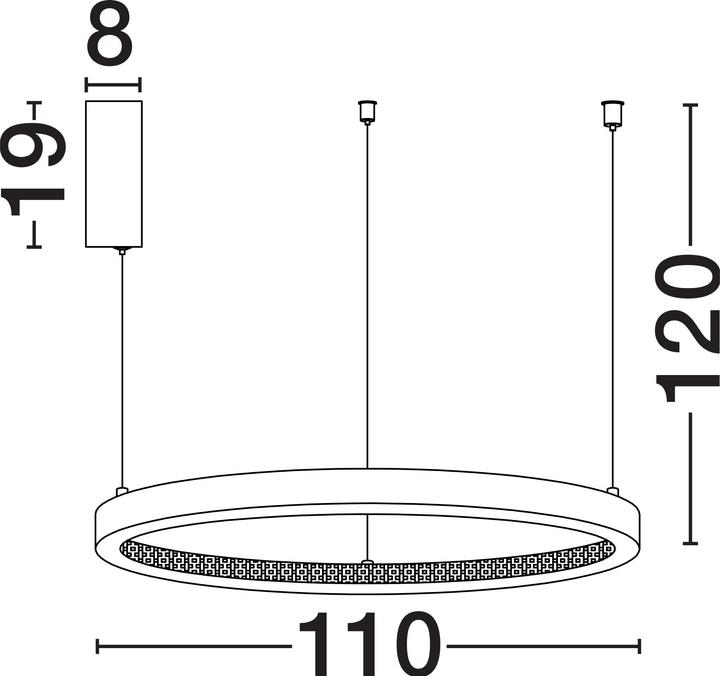 Actual product image Nova Luce Preston LED Pendant Light