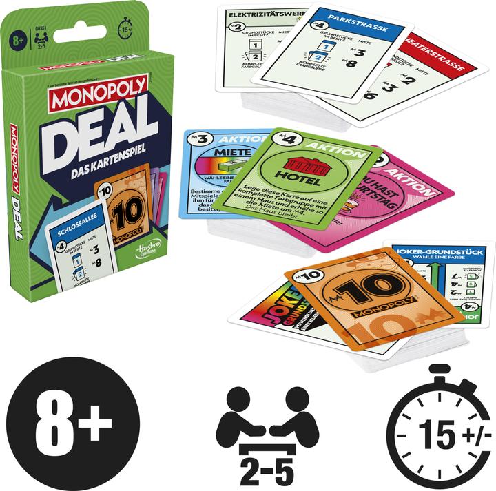 Actual product image Monopoly Deal Refresh (German, 2 - 5 Players)