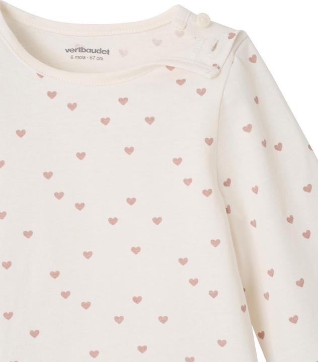 Produktbild Vertbaudet 2er-Pack Baby Shirts BASIC, Print & Uni mit Volants (80)