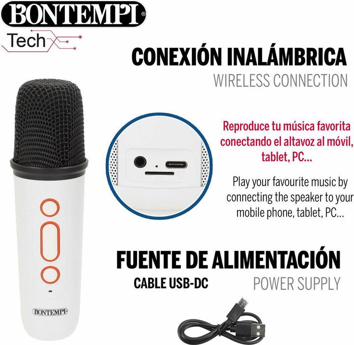Actual product image Bontempi Lautsprecher mit Karaoke Mikrofon
