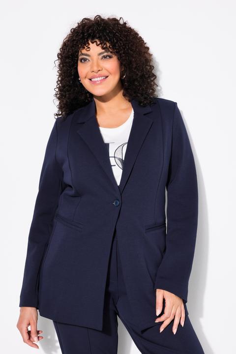 Produktbild Ulla Popken Blazer, Punto di Roma, A-Linie, Reverskragen, Stretch (54, 56)