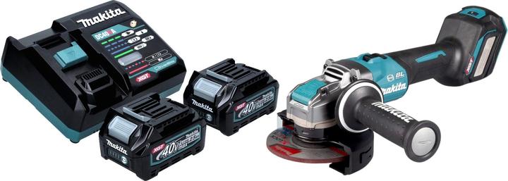Immagine prodotto Makita GA 041 GD201 Akku Winkelschleifer 40 V max. 125 mm X-LOCK Brushless + 2x Akku 2,5 Ah + (125 mm)