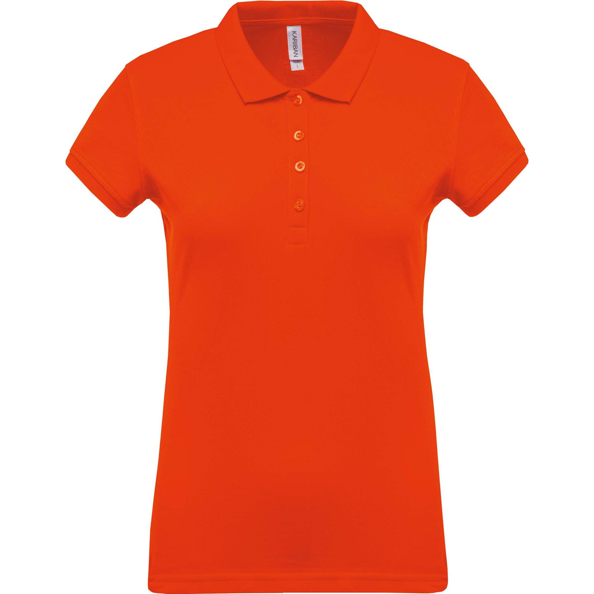 Kariban, Damen, Shirt, Piqué, Orange, (3XL)