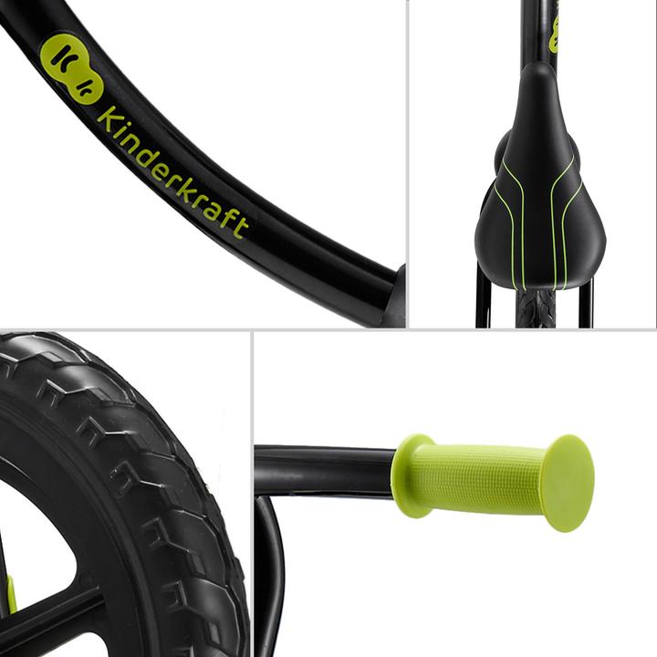 Produktbild KinderKraft Balance Bike 2WAY NEXT 2025 SCHWARZ