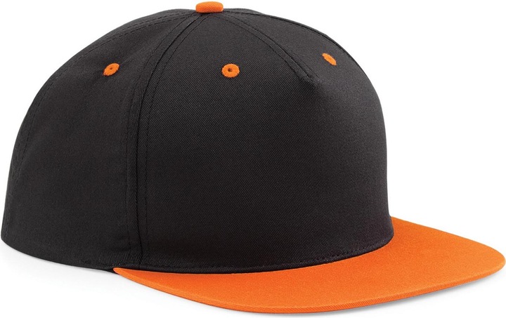 Beechfield 5 Panel Kontrast Snapback Kappe (2 Stückpackung) (One Size)