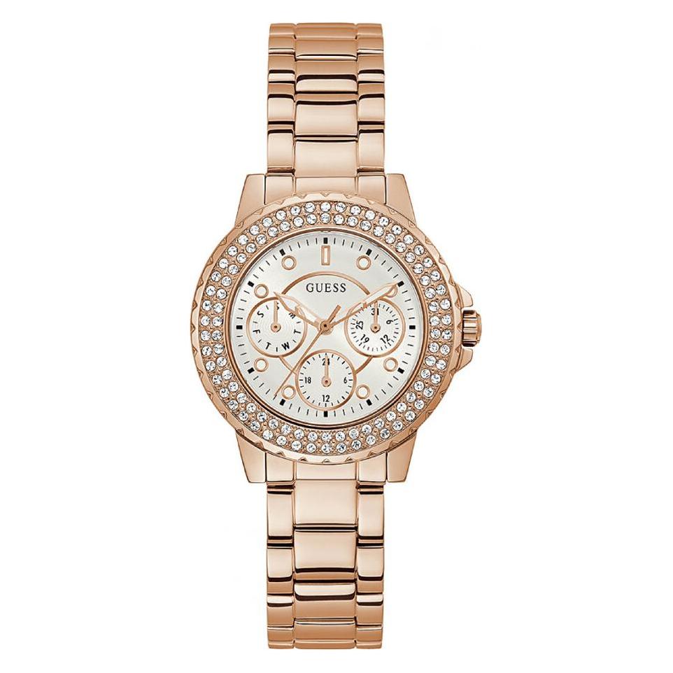 Guess, Armbanduhr, Crown Jewel GW0410L3 (L), (Analoguhr)