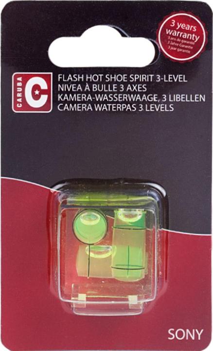 Produktbild Caruba Wasserwaage 3 Wege Sony/Minolta Hotshoe (fÃ¼r Hotshoe/WÃ¼rfel) (Blitzschuh Abdeckung)