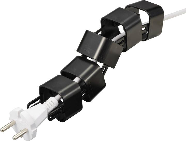 Actual product image Tru Components Modular cable holder TC-12533296 ABS plastic black 40 mm I