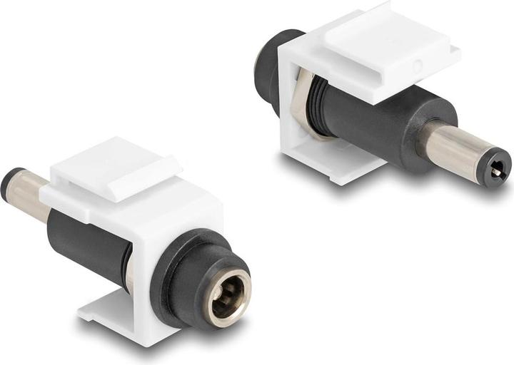 Delock Keystone Modul DC 5,5 x 2,5 mm Buchse zu DC 5,5 x 2,1