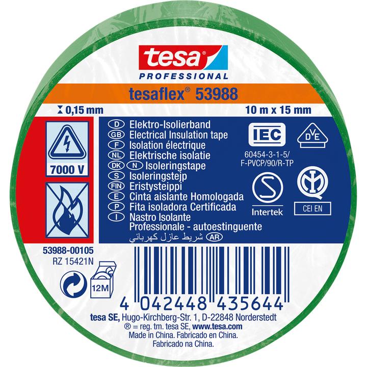 Produktbild tesa Isolierband tesaflex 53988 IEC 15 mm 10 m (15 mm)