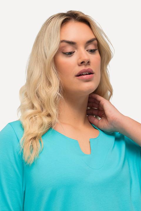 Produktbild Ulla Popken T-Shirt, A-Linie, Tunika-Ausschnitt, Halbarm (56)