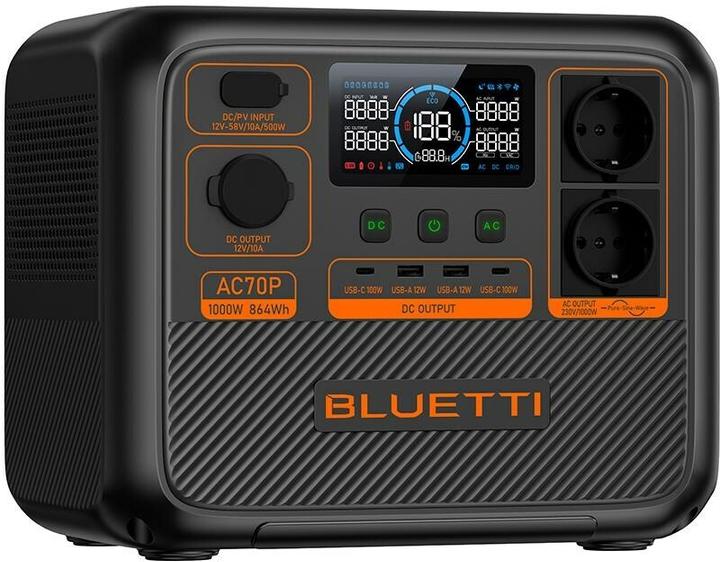 Actual product image Bluetti AC70P (864 Wh, 10.70 kg)