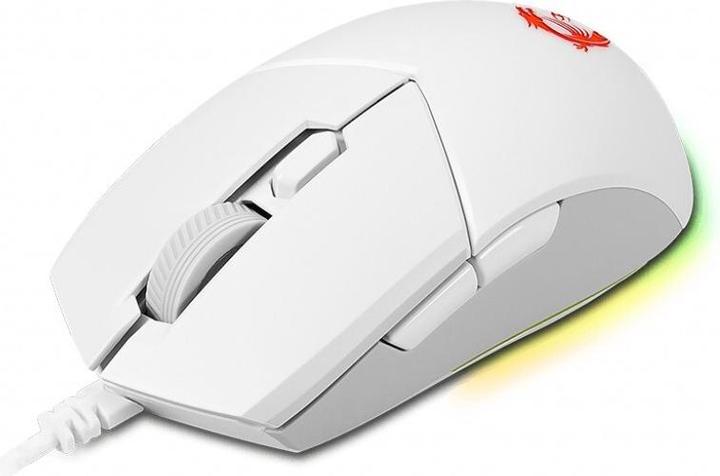 Actual product image MSI Clutch GM11 WHITE Gaming,USB (Cable)