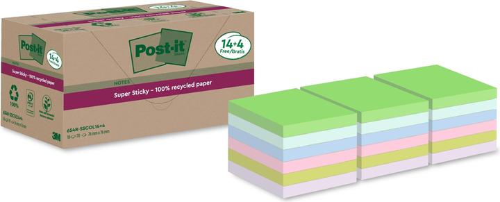 Post-it Super Sticky Recycling (76 x 76 mm)