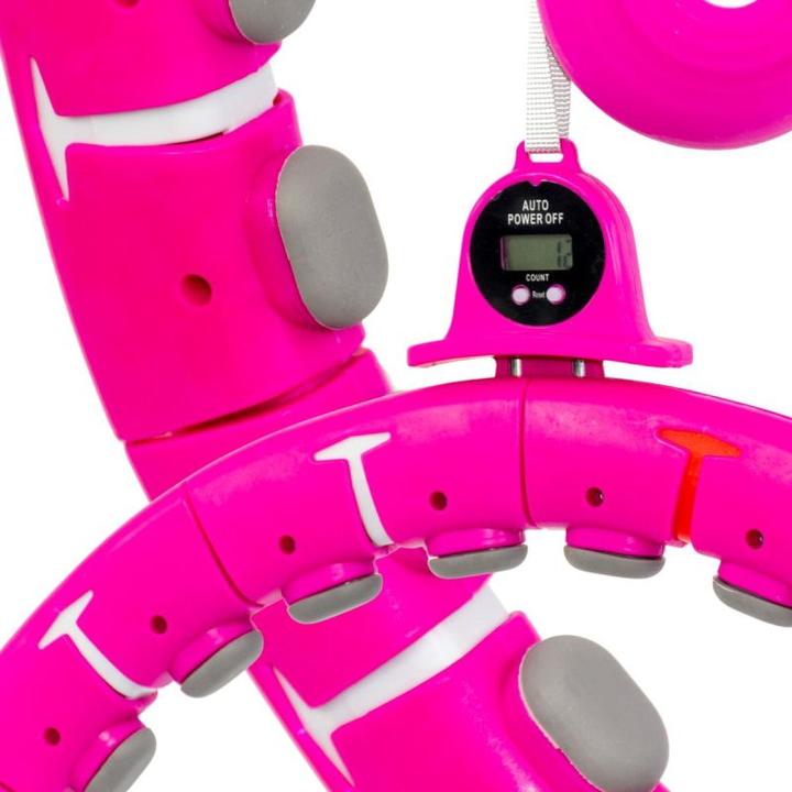 Image du produit Enero Fit Hula Hop Z Masażerem Obciążeniem I Licznikiem Fuksja (880 g)