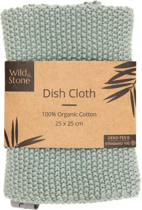 Image du produit Wild & Stone Torchon en coton 100% biologique, compostable (25 x 25 cm)