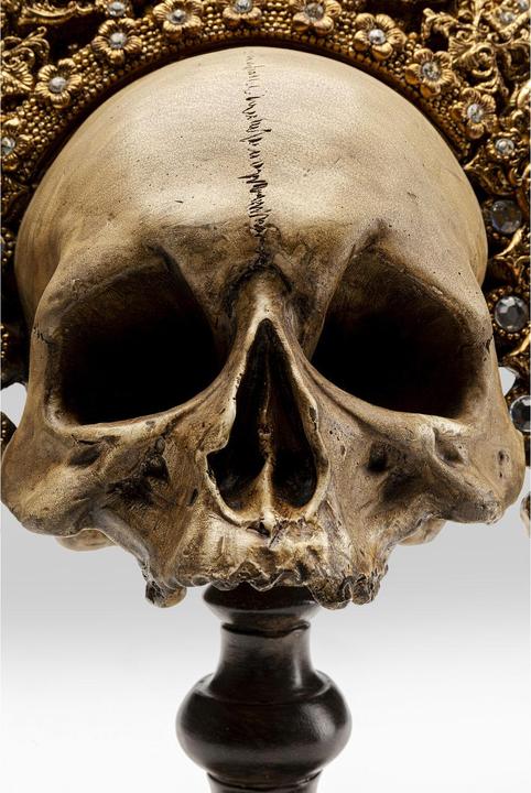 Immagine prodotto Kare Design Oggetto deco re teschio (37,5 x 46,5 x 26,5 cm)