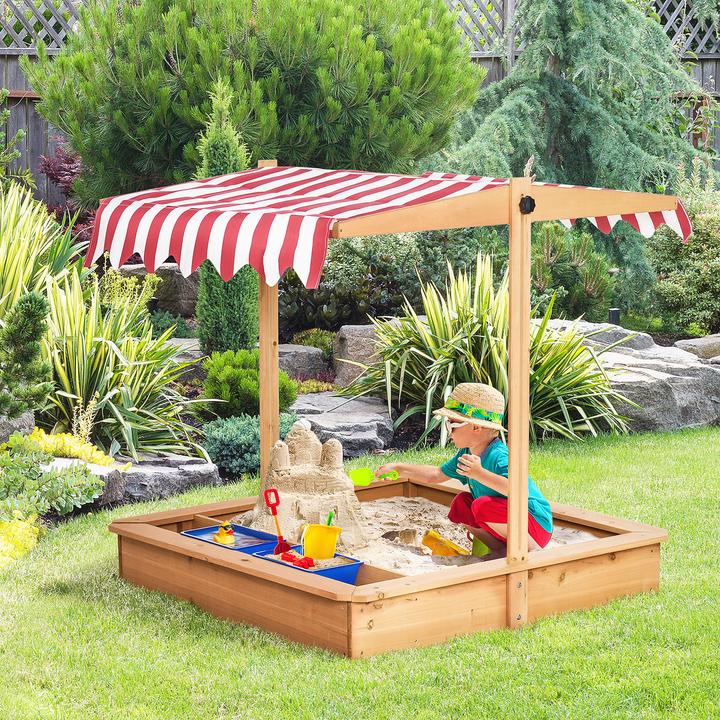 Immagine prodotto Outsunny Sabbiera con tetto regolabile in altezza