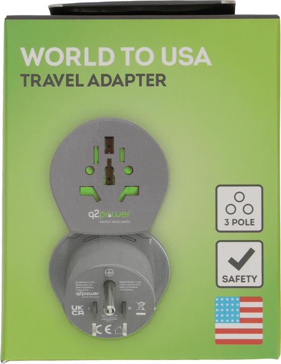 Image du produit Q2 Power Adaptateur de voyage Q2Power Monde