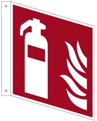 Neutralware Bordje 20 x 20 cm (B x H) F001 Brandblusvlaggenbordje Hard PVC