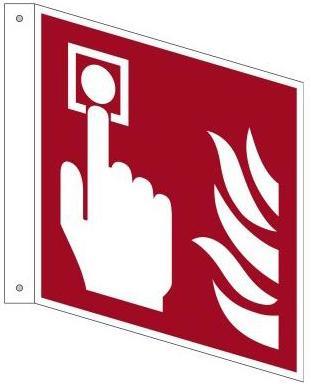 Neutralware Informatiebord 20 x 20 cm (B x H) F005 Brandalarmvlaggenbord hard PVC