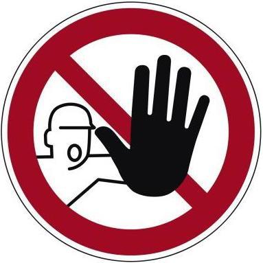 Neutralware, Hausnummer + Türschild, Hinweisschild P006 Zutritt für Unbefugte verboten Hart-PVC