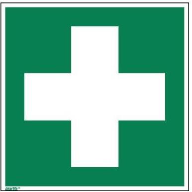 Neutralware, Hausnummer + Türschild, Hinweisschild 20 x 20 cm (B x H) E003 Erste Hilfe Fahnenschild Hart-PVC