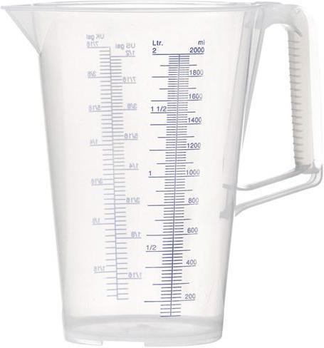 Pressol Messbecher 2 l blau bedruckte Skala Polypropylen (2000 ml)