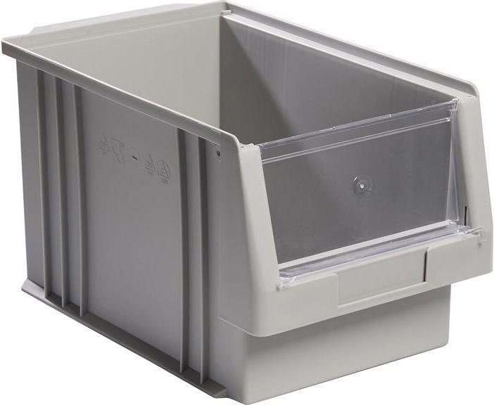 LA-KA-PE Sichtlagerkasten PLK L330xB213xH200mm PP grau