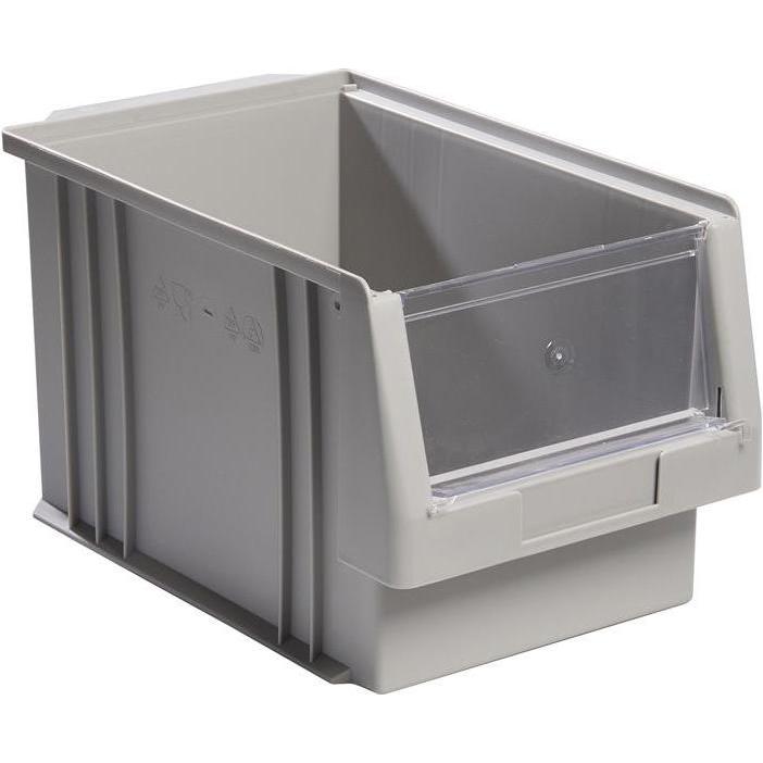 LA-KA-PE, Lagerbehälter, Sichtlagerkasten PLK L330xB213xH200mm PP grau