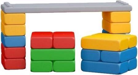 Marioinex Lerntafel mit Bausteinen, grosses Set mit 23 Teilen