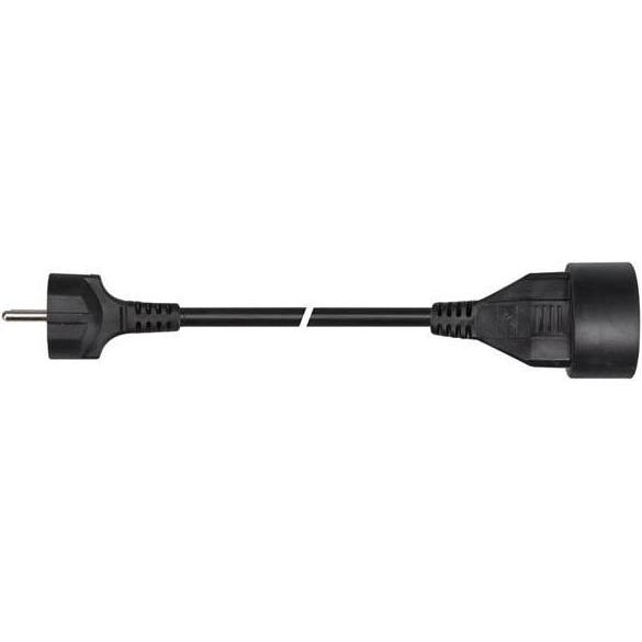 Thumbnail - Velleman, Verlängerungskabel, VERLÄNGERUNGSKABEL - 3 m - SCHWARZ - 3G1.5 - STECKER-TYP E (FRANZÖSISCHES SYSTEM) (3 m, CE...