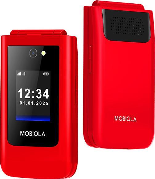 Produktbild Mobiola Gsm-Telefon Flip Rot Telefon Für Senioren Mb4600 4g