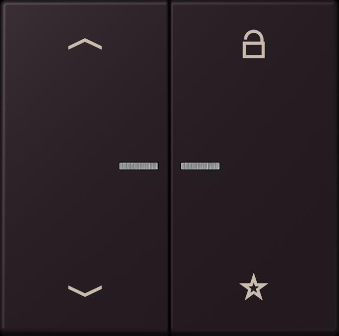 Actual product image JUNG eNet push-button Universal 1f.