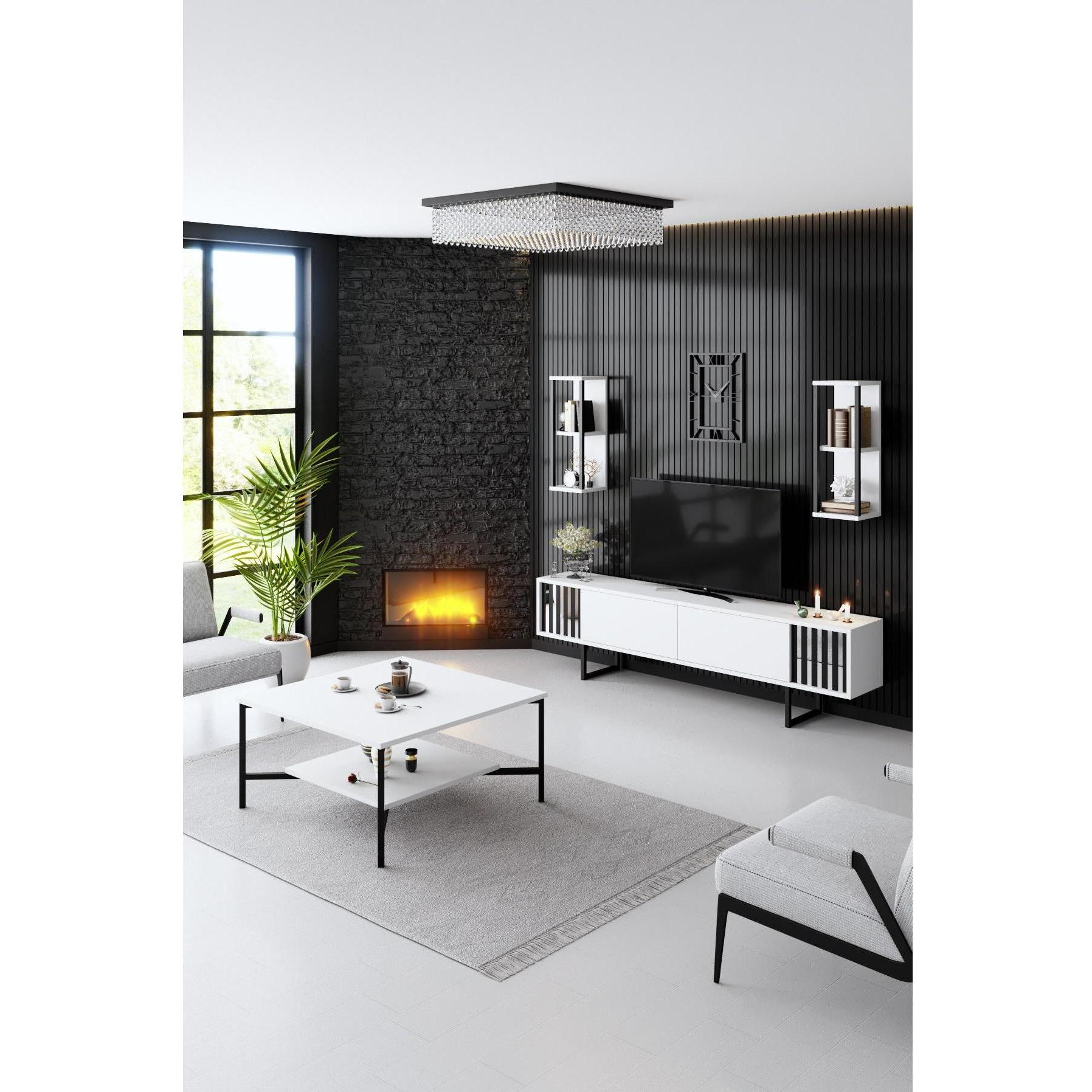 Thumbnail - Skye Decor, Couchtisch + Beistelltisch, Aubree (80 x 80 x 40 cm)