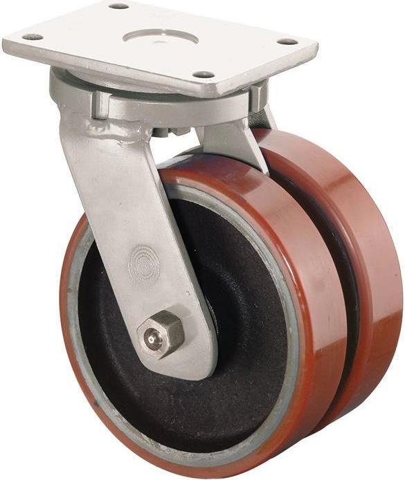 Produktbild BS Rollen Schwere Transportgeräterolle Rad-Ø 100 mm Tragfähigkeit 590 kg Gusspolyurethan 138 mm 110 mm