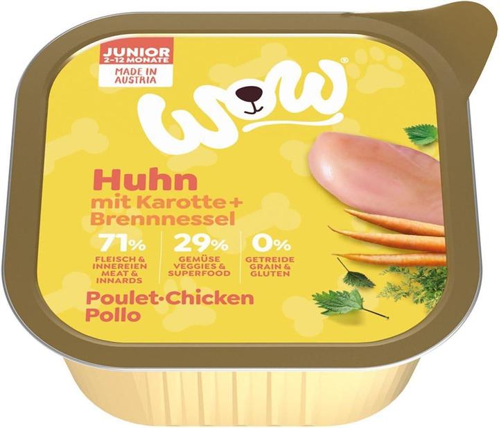 Produktbild WOW Junior, Huhn mit Karotten (Junior, 1 Stk., 150 g)