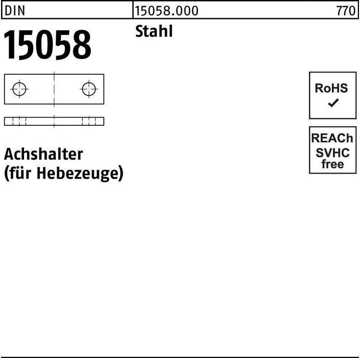 Productafbeelding Ashouder DIN 15058 30 x 8 staal