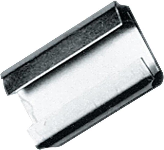 Banholzer & Wenz Manicotto di bloccaggio W19xL27 mm per cinghia in acciaio da imballaggio da 19 mm zincato (3000 Pezzo/i)