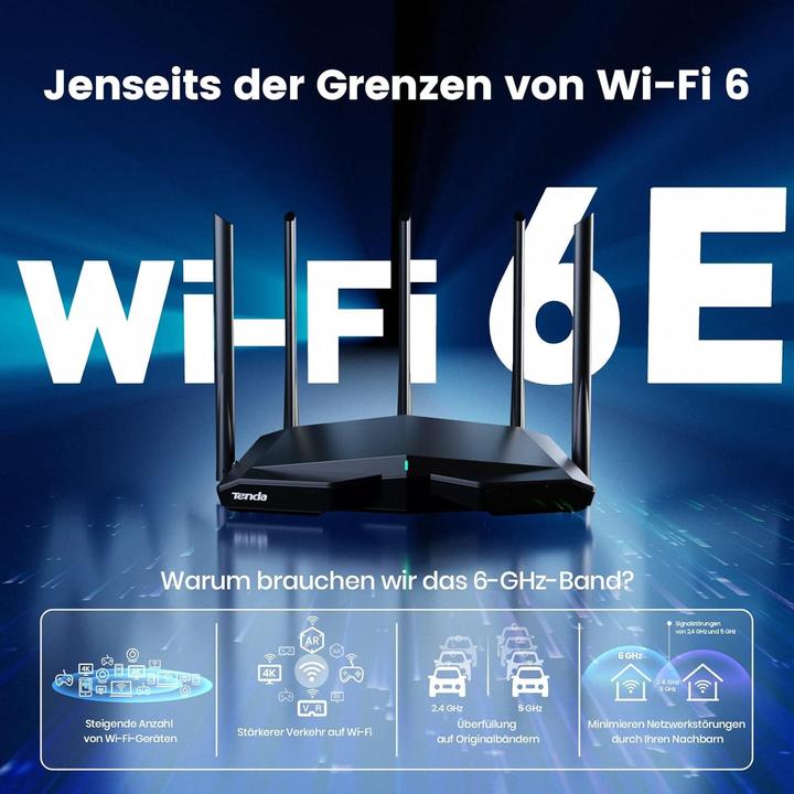 Immagine prodotto Tenda RX27 PRO Router WiFi 6e AXE5700