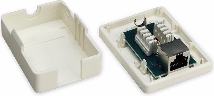 Image du produit Goobay Prise RJ45 à 1 port, CAT 6, STP (Accessoires pour câbles)