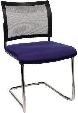 Produktbild Topstar Besucherstuhl Visit 20 Net NV490 G260 20 Freischwinger blau