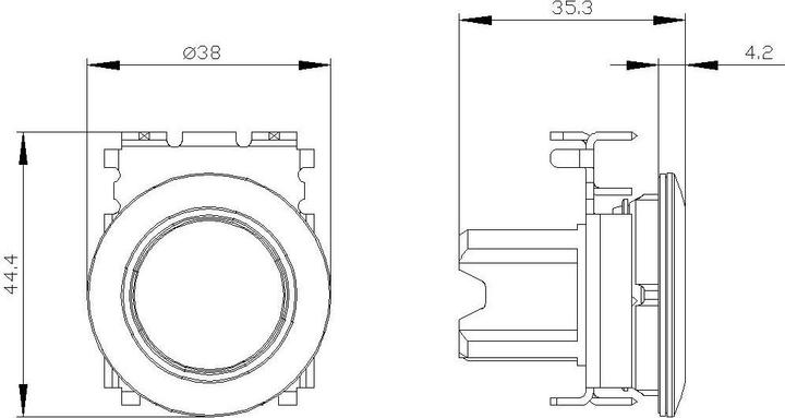 Produktbild Siemens Ill pushbutton 30mm yellow
