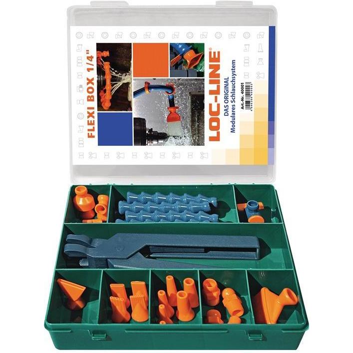 Loc-Line, Drehmaschine, Kühlmittelgelenkschlauchset Grösse 1/4 ″ 29 teilig