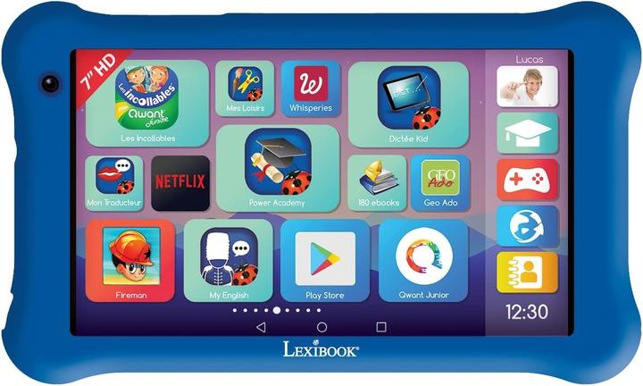 Image du produit Lexibook Tablette LexiTab Master 7 pouces avec contenu éducatif et coque de protection Super Mario Version FR (Français, 6 - 14 Années)