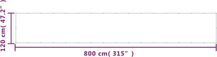 Actual product image vidaXL Balkon-Sichtschutz 100% Polyester-Oxford (400 cm)