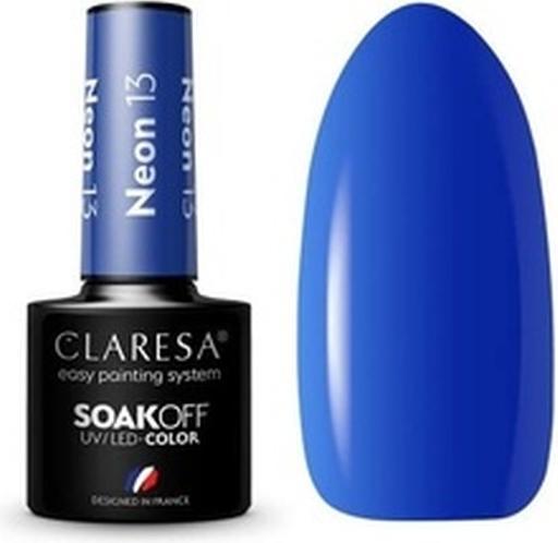 Produktbild Claresa Neon UV Nagellack 5ml - Packung mit 13 Stück (Blau, UV-Gel Lack)
