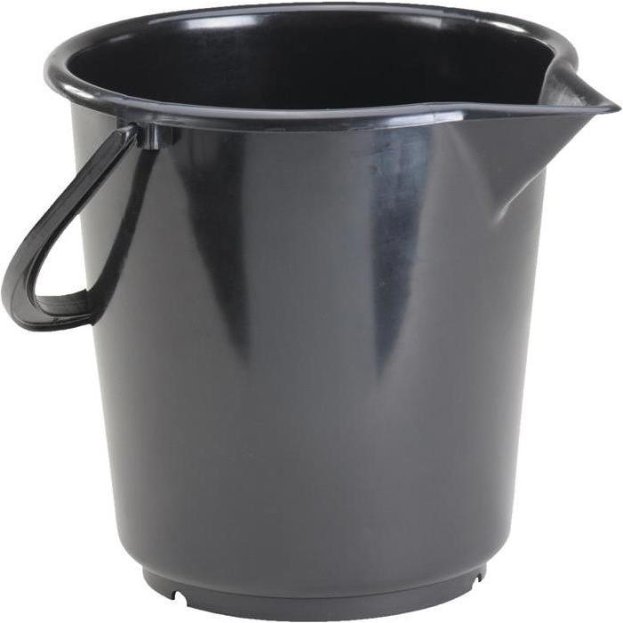 Hünersdorff, Aufbewahrungsbox, Eimer 17,0 l HD-Polyethylen schwarz Kunststoffbügel Ø 330 mm Höhe 315 mm (17 l)