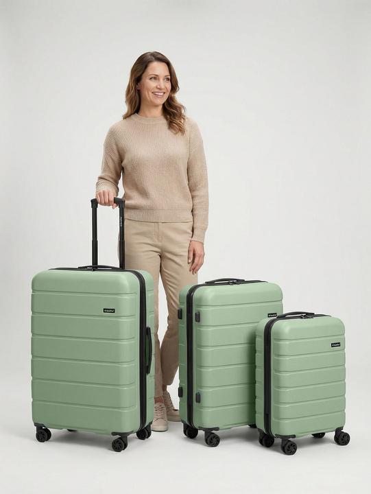 Produktbild Saxoline Miami 4 Rollen Kofferset 3-teilig mit Dehnfalte (207 l)